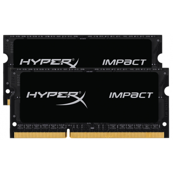 HyperX Impact HX321LS11IB2K2/8 Black 8GB (4GB x2) DDR3L 2133Mhz Non ECC Memory RAM SODIMM