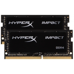 HyperX Impact HX426S16IB2K2/32 Black 32GB (16GB x2) DDR4 2666Mhz Non ECC Memory RAM SODIMM