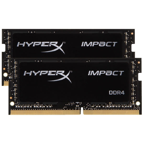 HyperX Impact HX424S14IBK2/32 Black 32GB (16GB x2) DDR4 2400Mhz Non ECC Memory RAM SODIMM