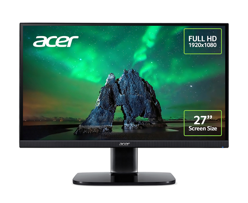 Acer KA2 KA272bi 27 inch FHD Monitor (IPS Panel, FreeSync, 75Hz, 1ms, HDMI, VGA, Black)