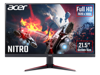 Acer NITRO VG0 Nitro VG220Qbmiix 21.5 inch FHD Gaming Monitor (IPS Panel, FreeSync, 75Hz, 1ms, HDMI, VGA, Black/Red)