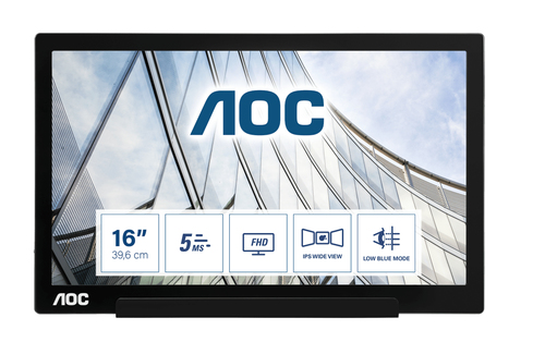 AOC 01 Series I1601FWUX computer monitor 39.6 cm (15.6