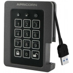 Apricorn Aegis 2TB External Portable SSD, USB 3.0, Encrypted, Padlock, FIPS