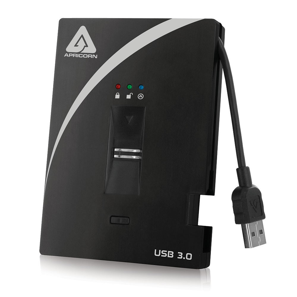 Apricorn Aegis Bio USB3.0 1TB external hard drive 1000 GB Black