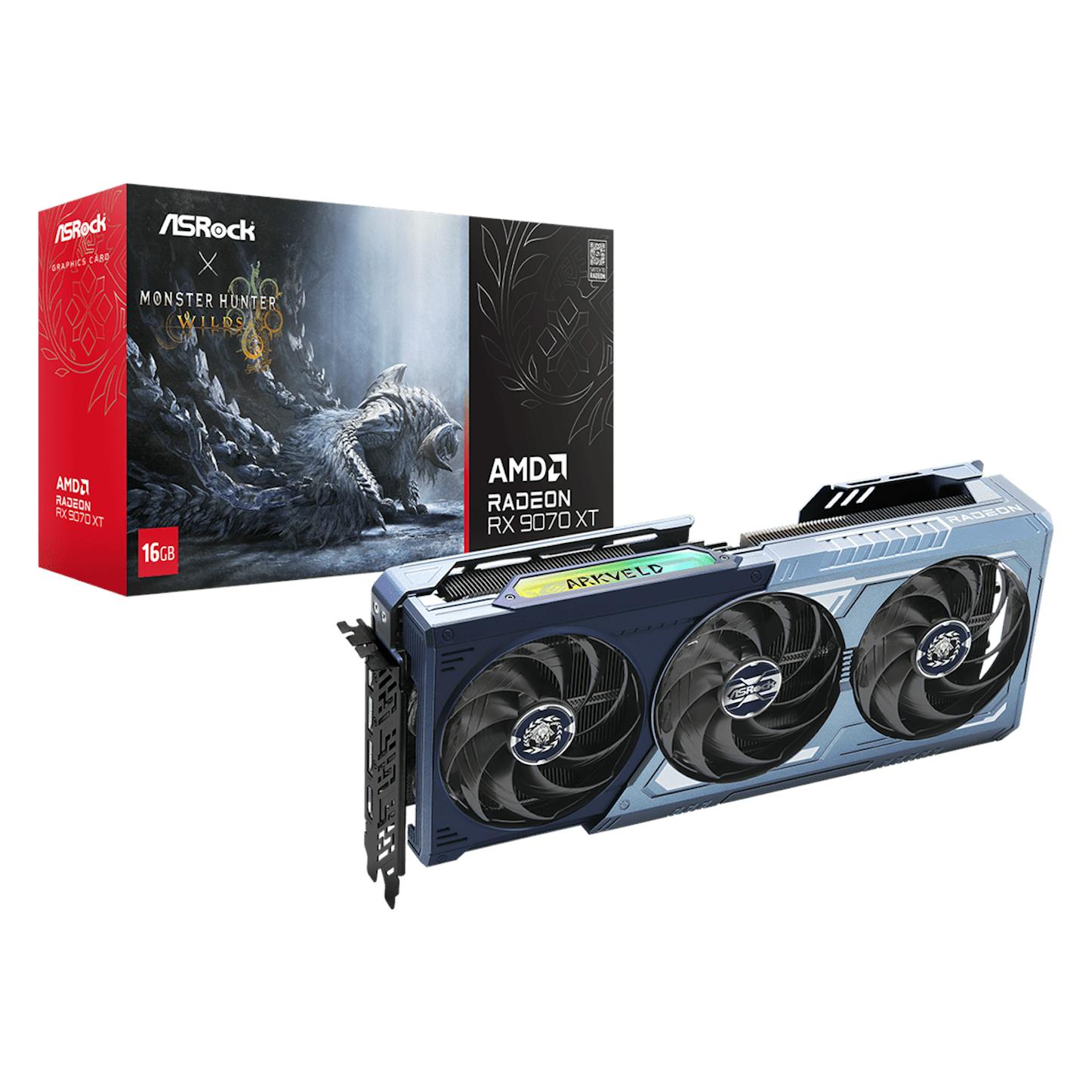 Asrock Radeon RX 9070 XT Monster Hunter Wilds Edition 16GB GDDR6 Graphics Card