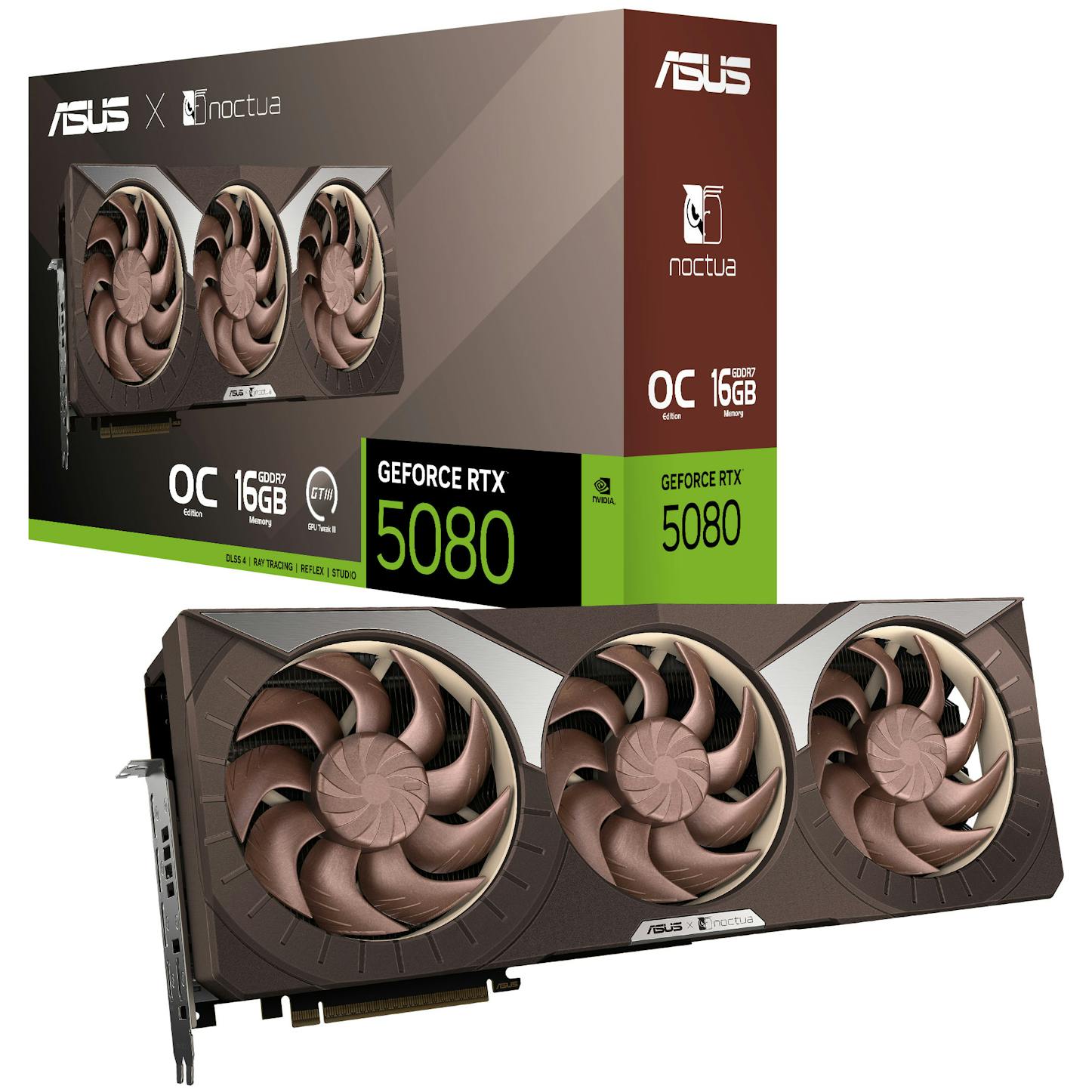 Asus GeForce RTX 5080 Noctua OC 16GB GDDR7 PCI-Express Graphics Card