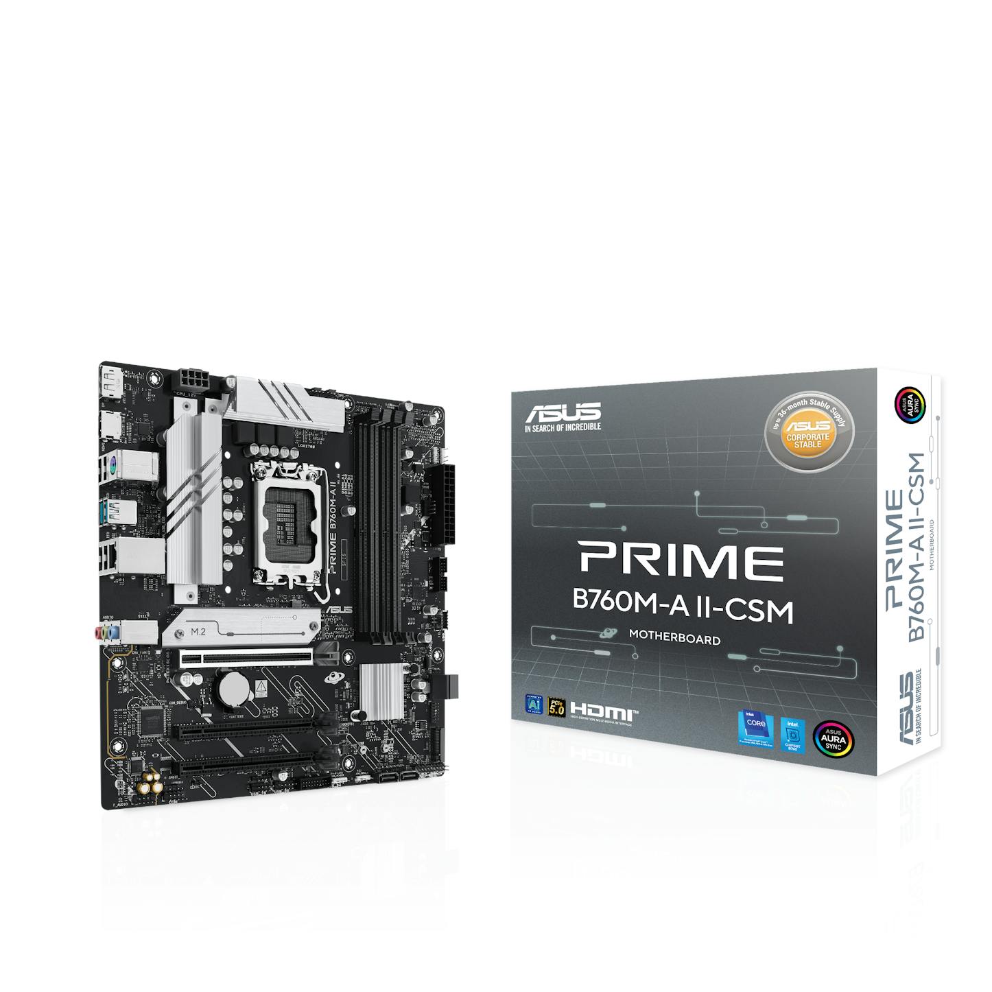 Asus Prime B760M-A II-CSM (LGA 1700) DDR5 Micro-ATX Motherboard