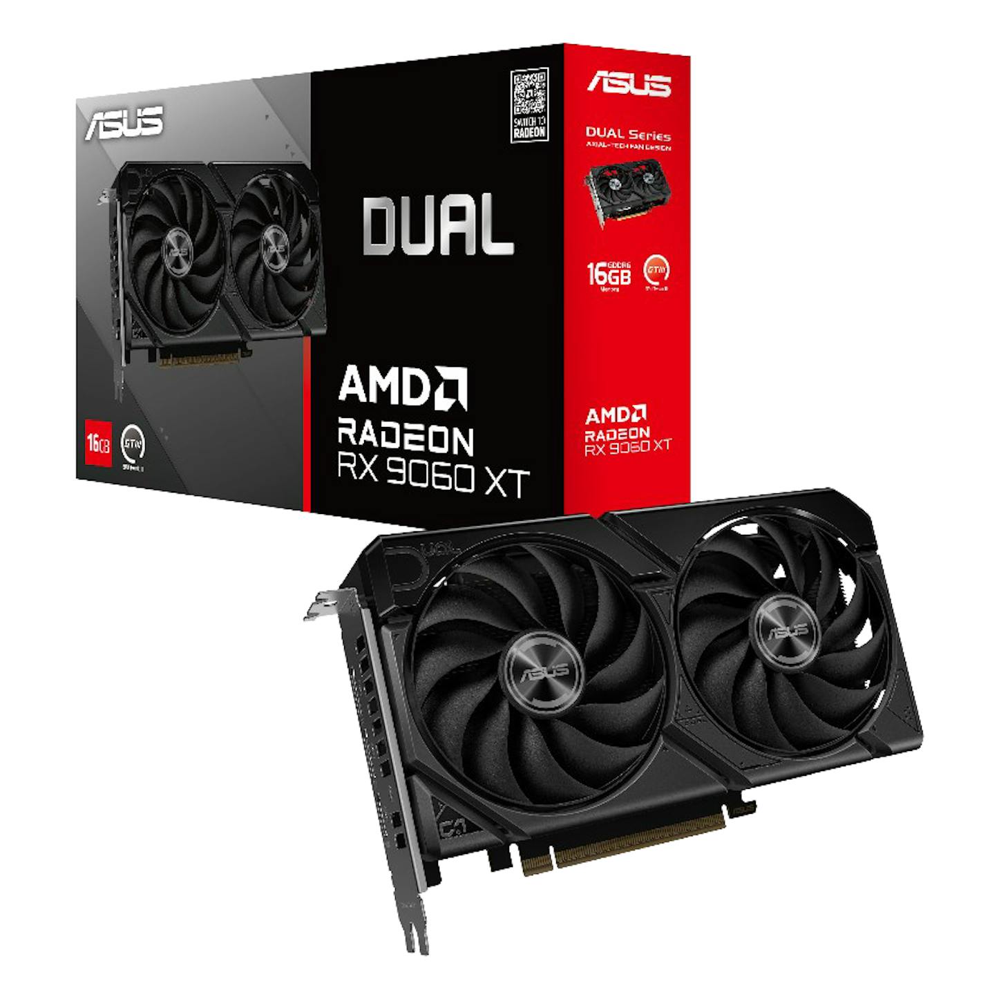 Asus Radeon RX 9060 XT Dual 16GB GDDR6 PCI-Express Graphics Card