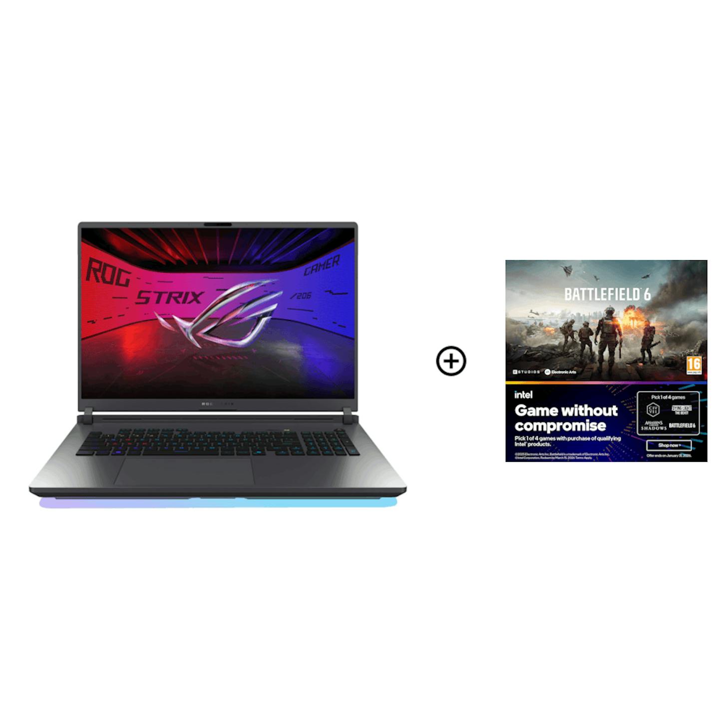 ASUS ROG Strix G18 NVIDIA RTX 5080 32GB 18.0 WQXGA 240Hz Intel Ultra Core 9 275HX Gaming Laptop