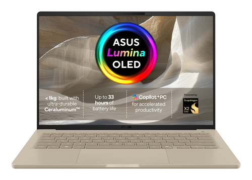 ASUS Zenbook A14 UX3407NA-QD069W Copilot+ PC Snapdragon X2E-88-100 Laptop 35.6 cm (14