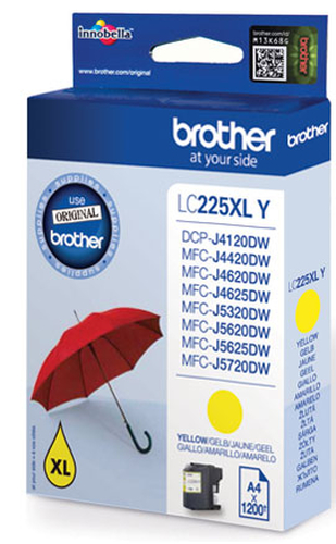 Brother LC-225XLY ink cartridge 1 pc(s) Original Yellow