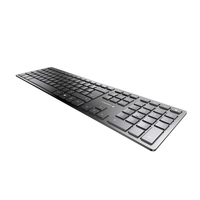 CHERRY KW 9100 SLIM keyboard Universal RF Wireless + Bluetooth AZERTY French Black