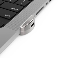 Compulocks Ledge Lock Adapter for MacBook Pro 16" M1 & M2 Silver