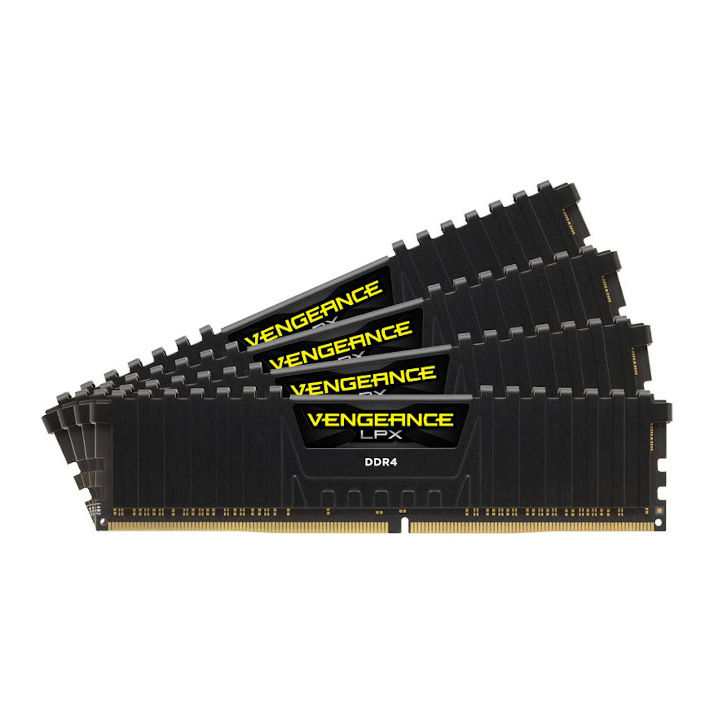 Corsair Vengeance LPX 64GB (4x16GB) DDR4 PC4-28800C18 3600MHz Quad Channel