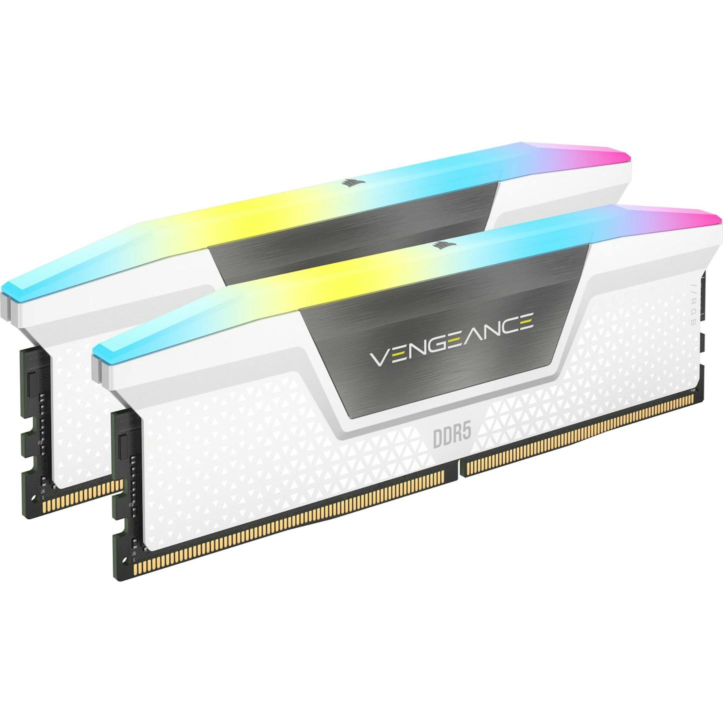 Corsair Vengeance RGB 32GB (2X16GB) DDR5 PC5-48000C36 6000MHz Dual Channel Kit - White