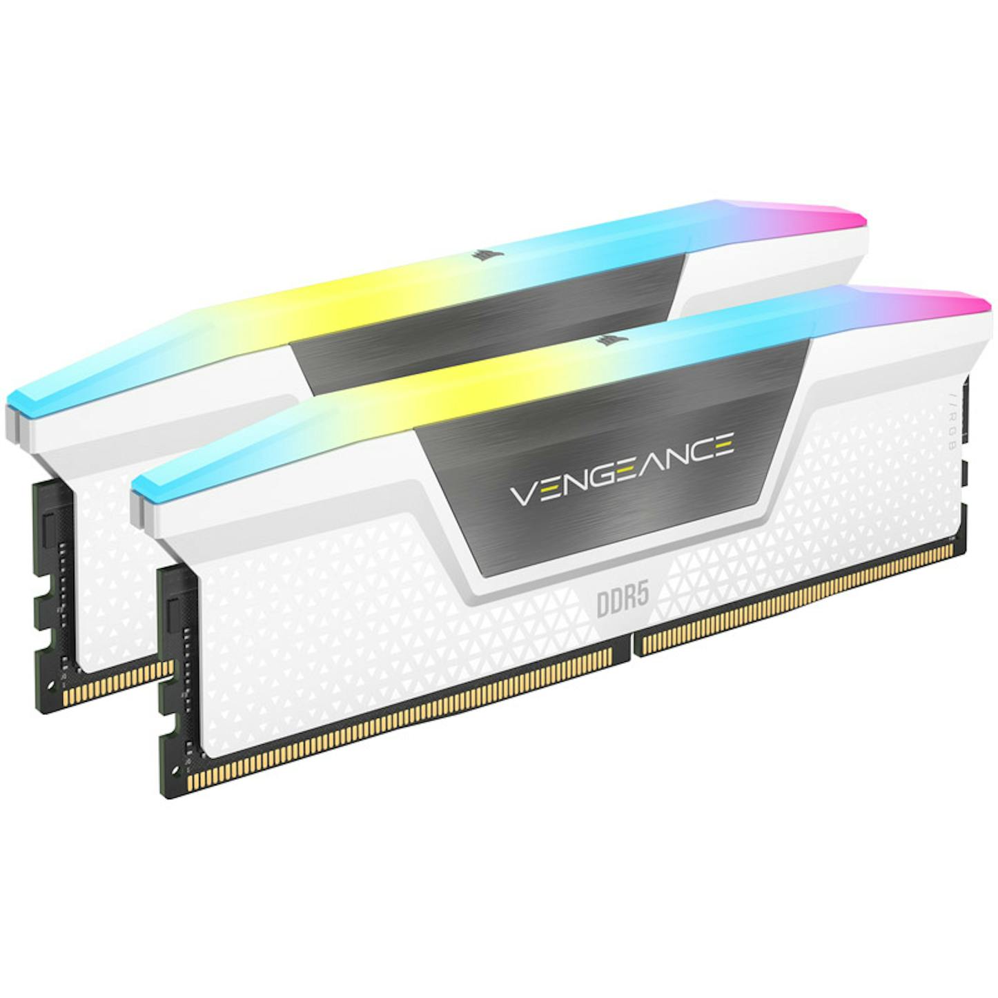 Corsair Vengeance RGB 32GB XMP (2X16GB) DDR5 PC5-48000C40 6000MHz Dual Channel Kit - White