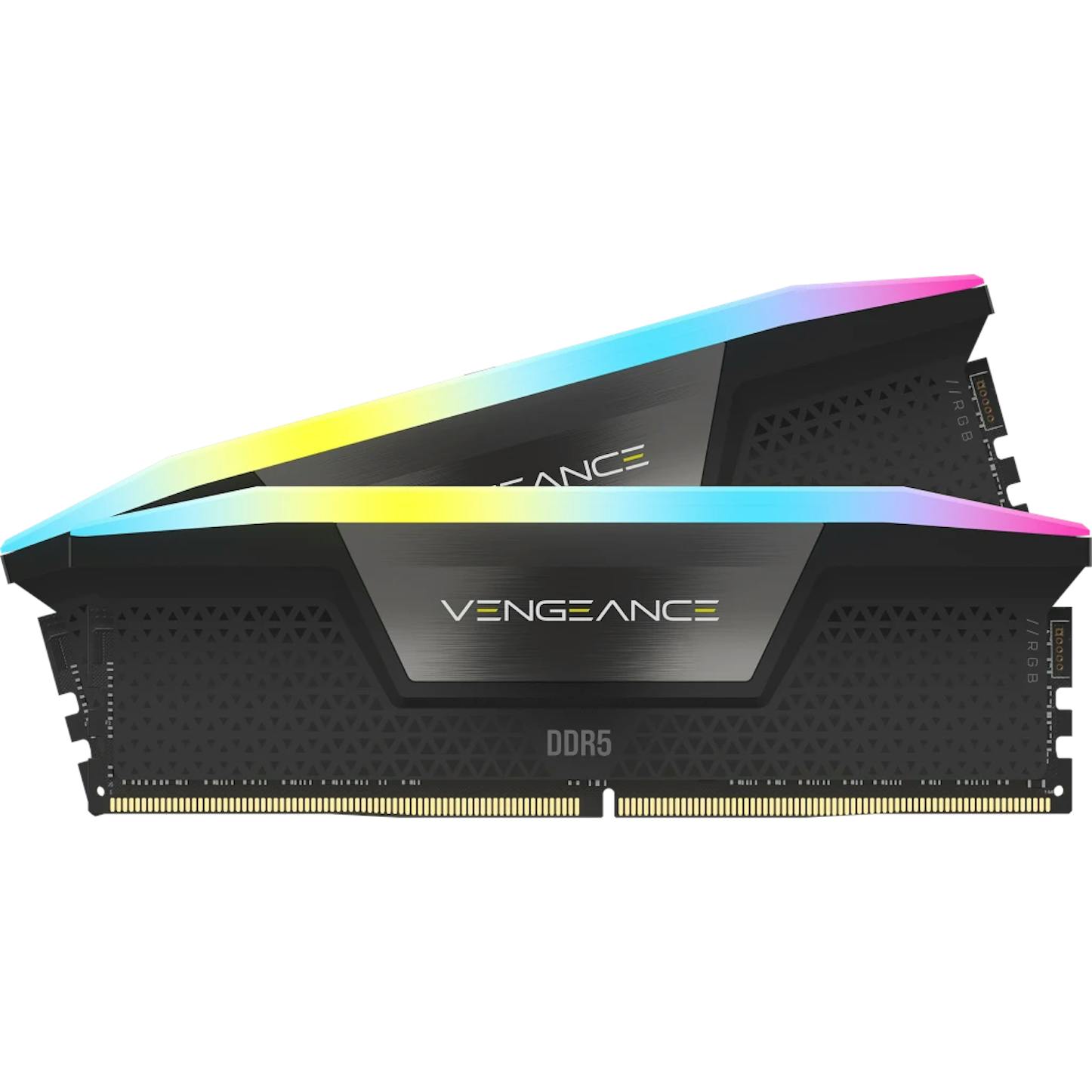 Corsair Vengeance RGB 96GB (2X48GB) DDR5 PC5-44800C32 6400MHz Dual Channel Kit - Black