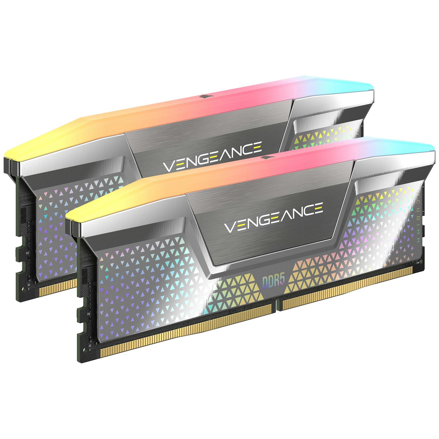 Corsair Vengeance RGB DDR5 CUDIMM 48GB (2 x 24GB) DDR5 8200MHz C40 Dual Channel Kit - Silver