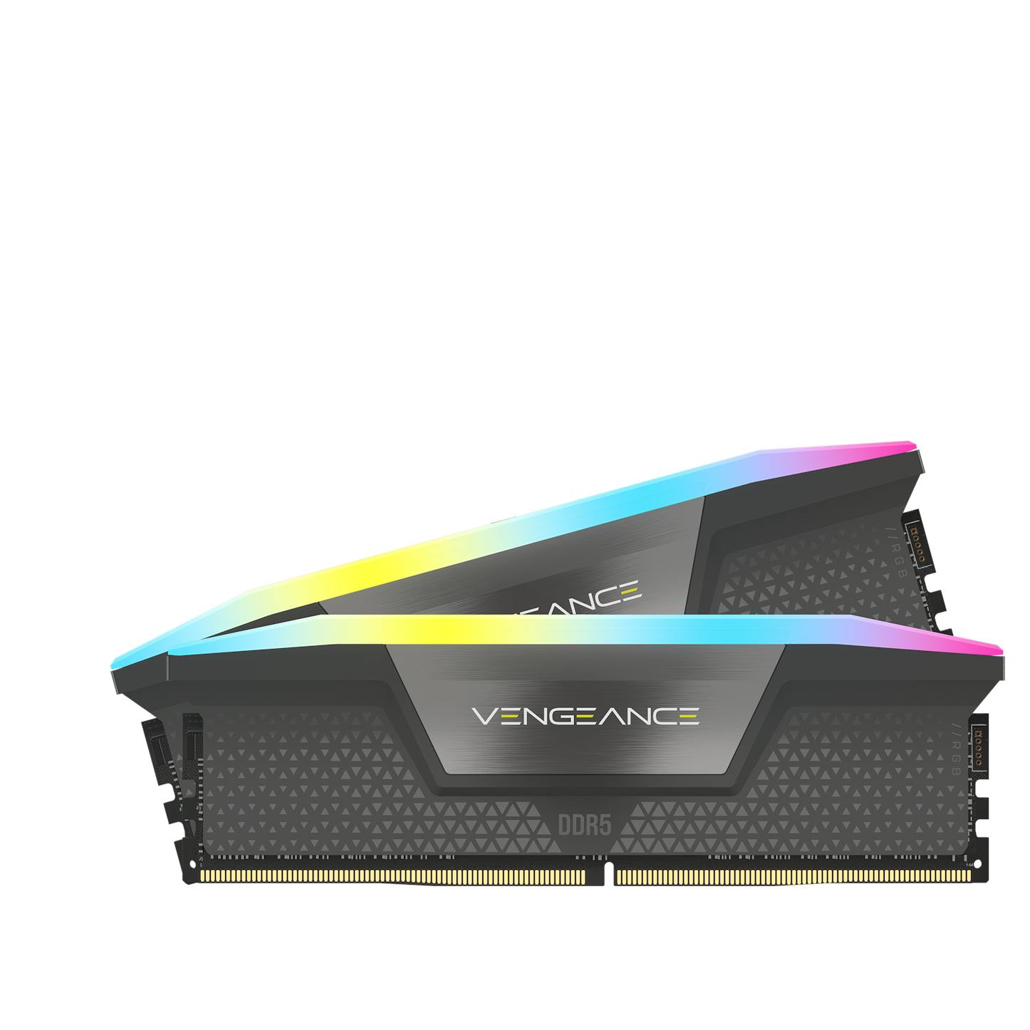 Corsair Vengeance XMP/EXPO RGB 32GB (2X16GB) DDR5 PC5-48000C28 6000MHz Dual Channel Kit - Grey