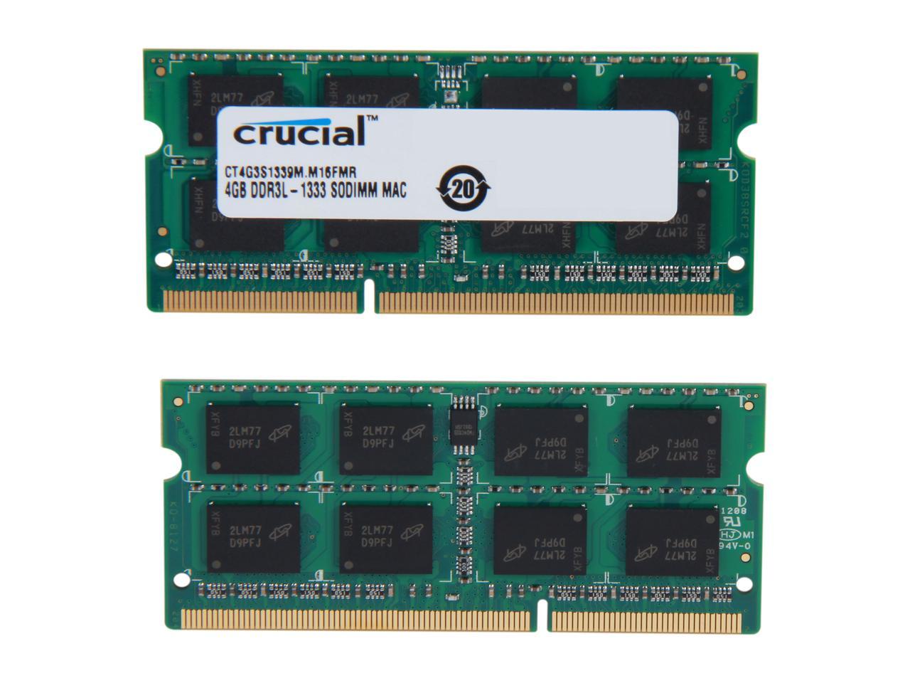 Crucial 8GB 21-1066 memory module 2 x 4 GB 1333 MHz