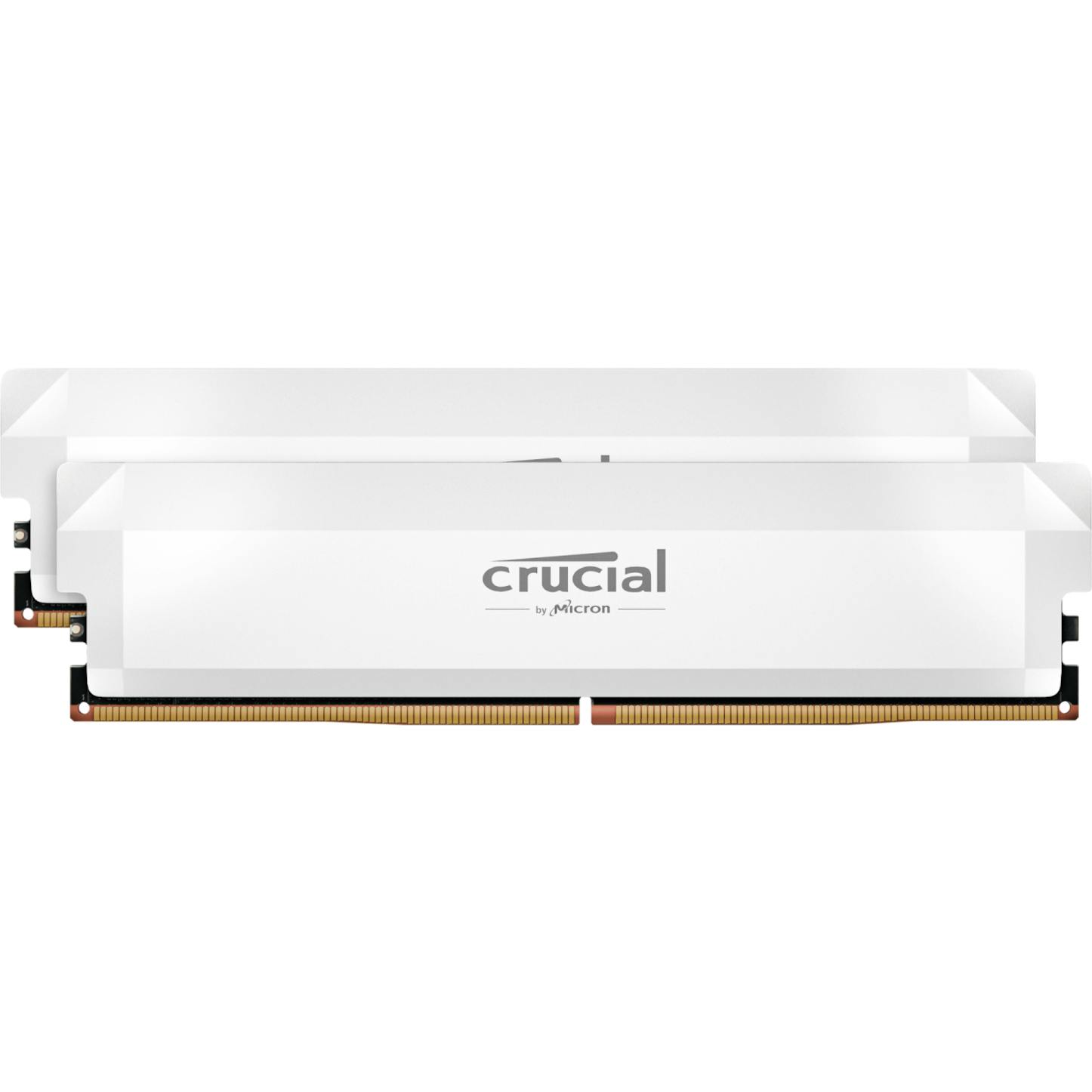 Crucial Pro OC 64GB (2x32GB) DDR5 PC5-48000C40 6000MHz UDIMM Dual Channel Kit - White