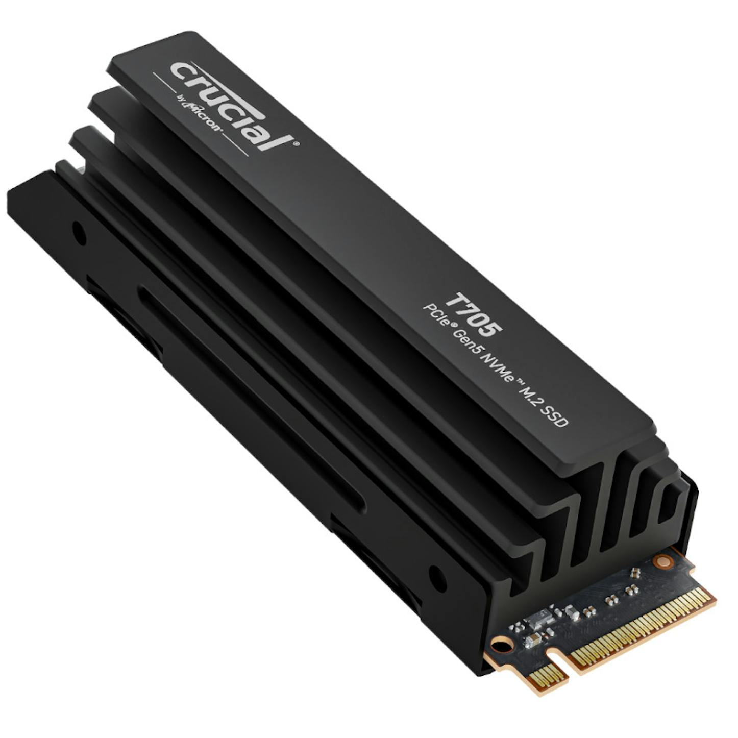 Crucial T705 1TB NVMe PCIe Gen5 M.2 Solid State Drive with Heatsink
