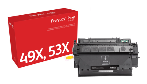 Everyday ™ Black Toner by Xerox compatible with HP 49X/53X (Q5949X/ Q7553X), High capacity