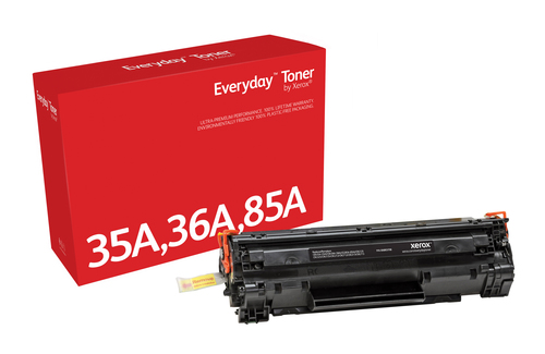 Everyday Black Toner compatible with HP CB435A/ CB436A/ CE285A/ CRG-125