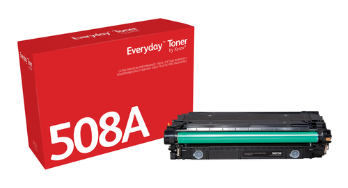 Everyday ™ Black Toner by Xerox compatible with HP 508A (CF360A/ CRG-040BK), Standard capacity