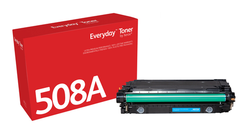 Everyday ™ Cyan Toner by Xerox compatible with HP 508A (CF361A/ CRG-040C), Standard capacity