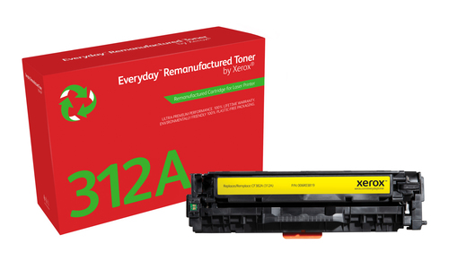 Everyday ™ Yellow Toner by Xerox compatible with HP 312A (CF382A), Standard capacity