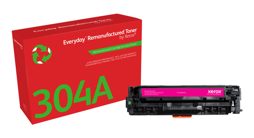 Everyday ™ Magenta Toner by Xerox compatible with HP 304A (CC533A/ CRG-118M/ GRP-44M), Standard capacity