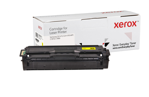 Everyday Yellow Toner compatible with Samsung CLT-Y504S, Standard Yield