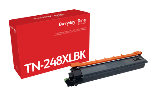 Everyday ™ Black Toner by Xerox compatible with Brother TN248XLBK, High capacity