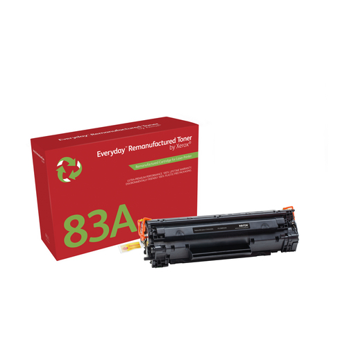 Everyday Remanufactured Black Toner by Xerox replaces HP 83A (CF283A), Standard Capacity