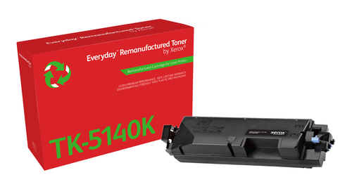 Everyday Remanufactured Everyday™ Black Remanufactured Toner by Xerox compatible with Kyocera TK-5140K, Standard capacity