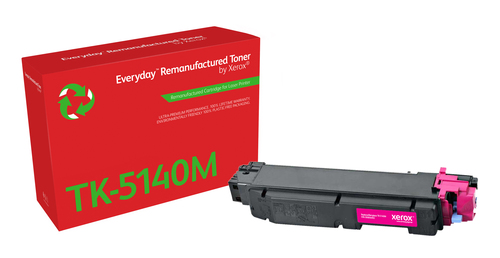 Everyday Remanufactured Everyday™ Magenta Remanufactured Toner by Xerox compatible with Kyocera TK-5140M, Standard capacity