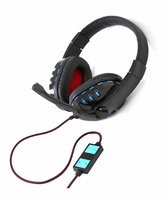 Freestyle Gaming Stereo USB Headset, Flexible Microphone Boom, Soft headband and ear cushions, USB-A, cable 2.3m, Black