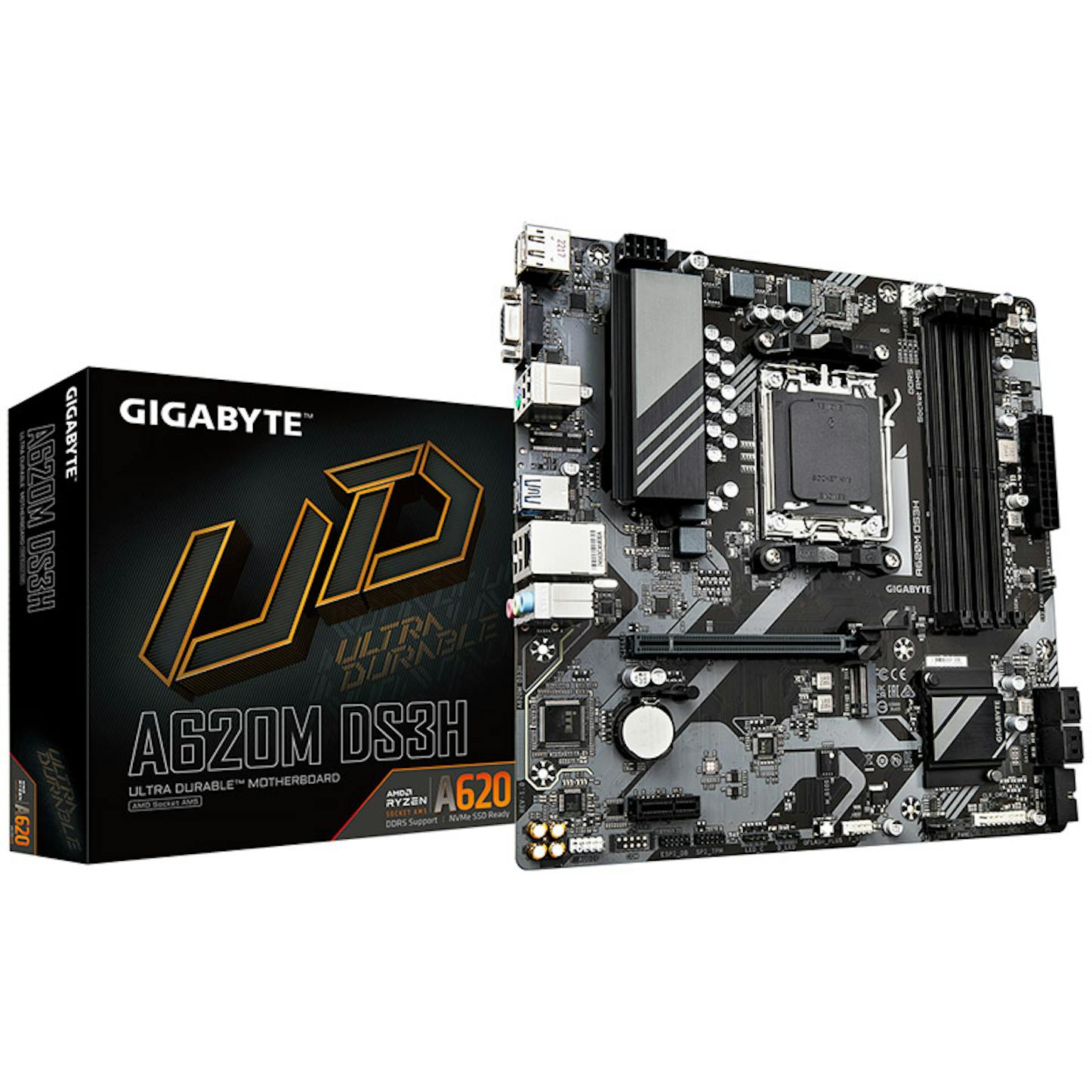 Gigabyte A620M DS3H (Socket AM5) DDR5 Micro-ATX Motherboard