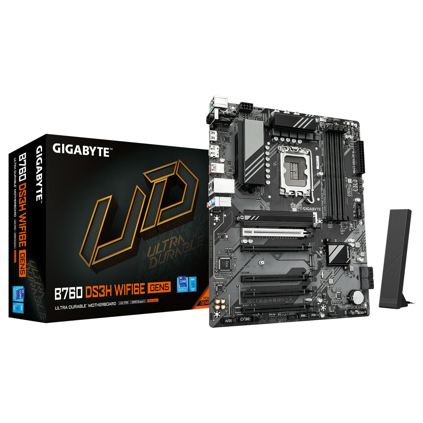 Gigabyte B760 DS3H WIFI6E GEN5 (LGA 1700) DDR5 ATX Motherboard