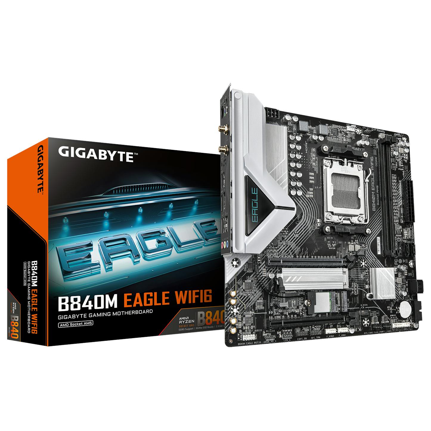 Gigabyte B840M EAGLE WIFI6 (Socket AM5) DDR5 Micro-ATX Motherboard