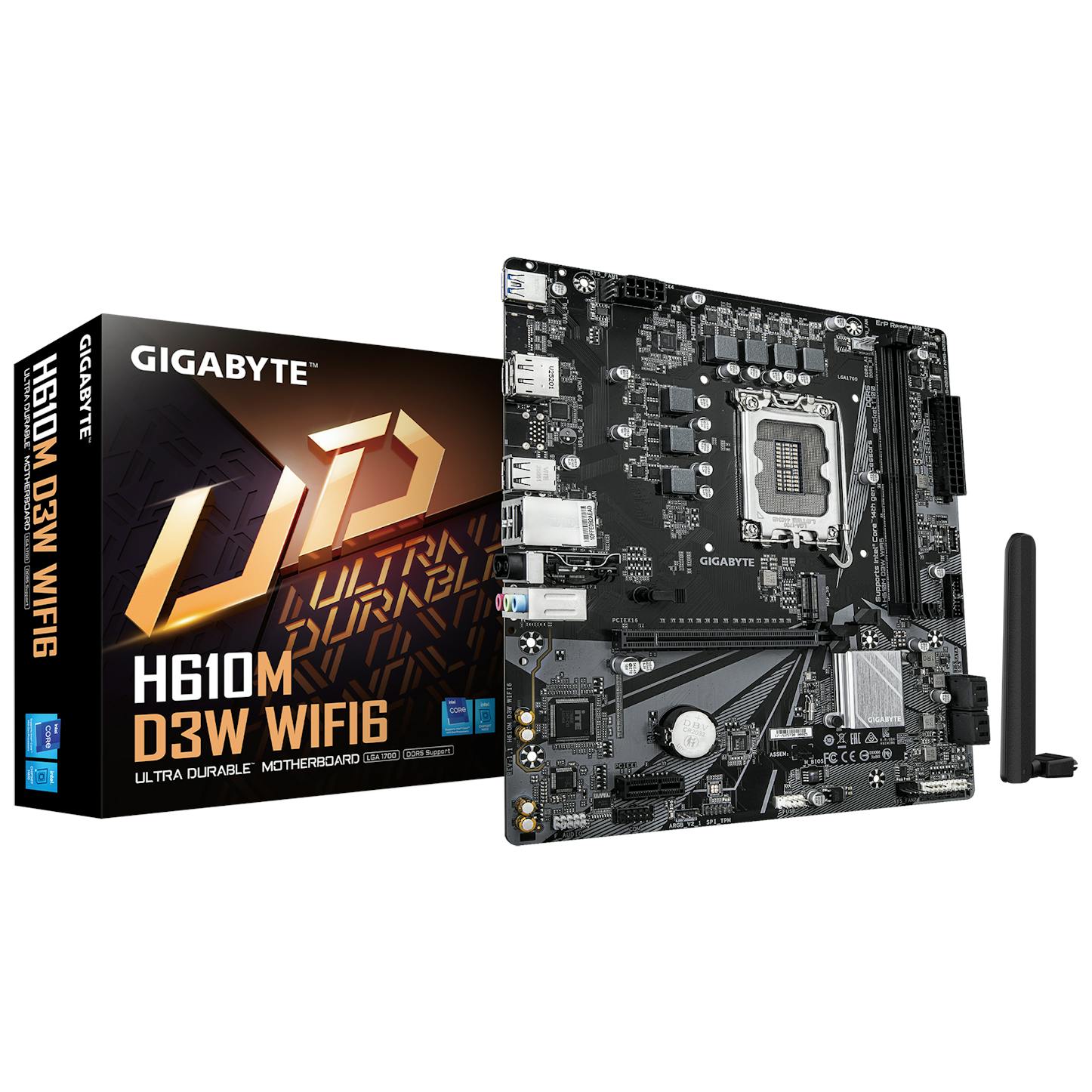 Gigabyte H610M D3W WIFI6 (LGA 1700) DDR5 Micro-ATX Motherboard