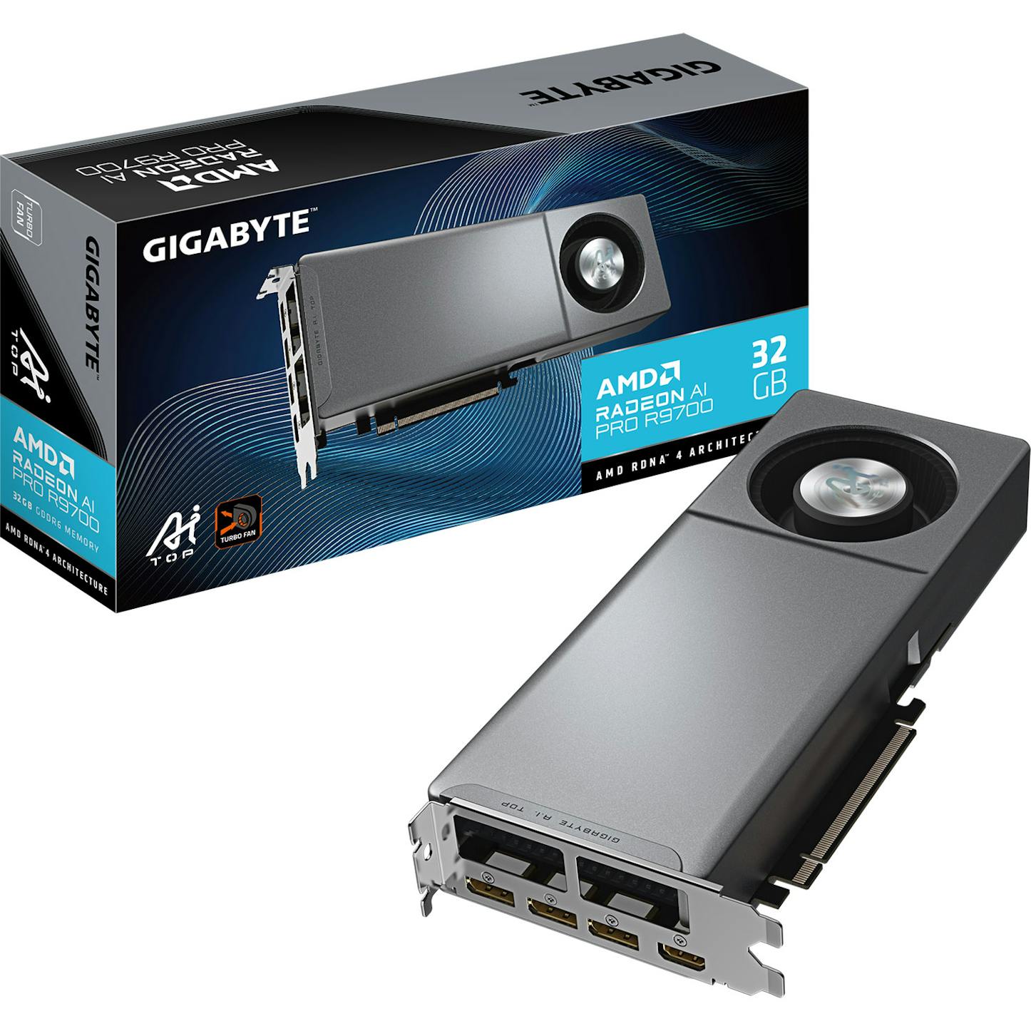 Gigabyte Radeon AI PRO R9700 AI TOP 32GB PCI-Express Graphics Card