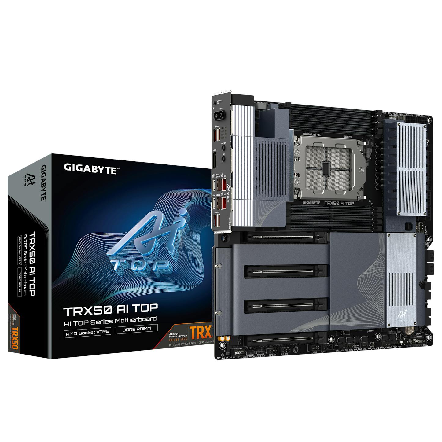 Gigabyte TRX50 AI TOP-2B (sTR5) Quad Channel EATX Motherboard