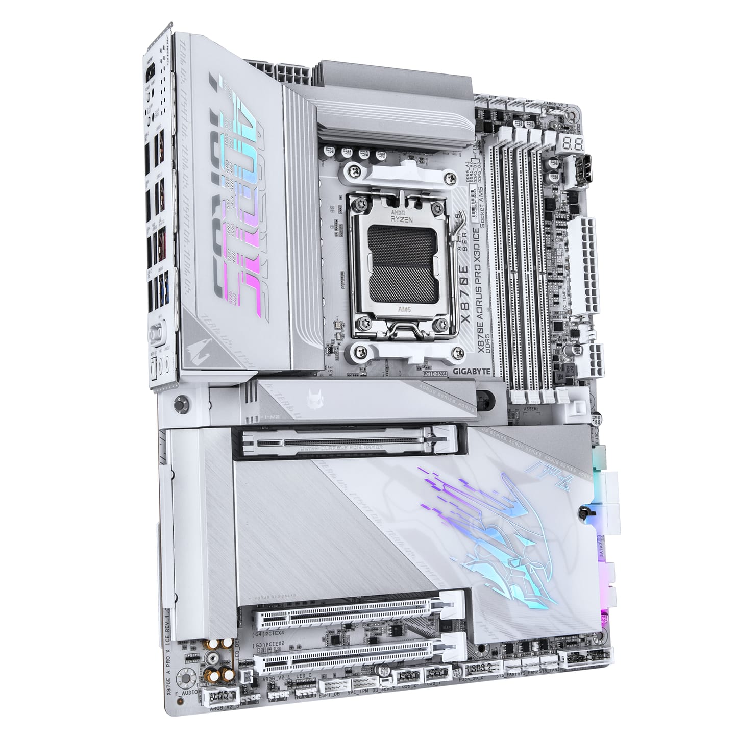 Gigabyte X870E AORUS PRO X3D ICE(Socket AM5) DDR5 ATX Motherboard
