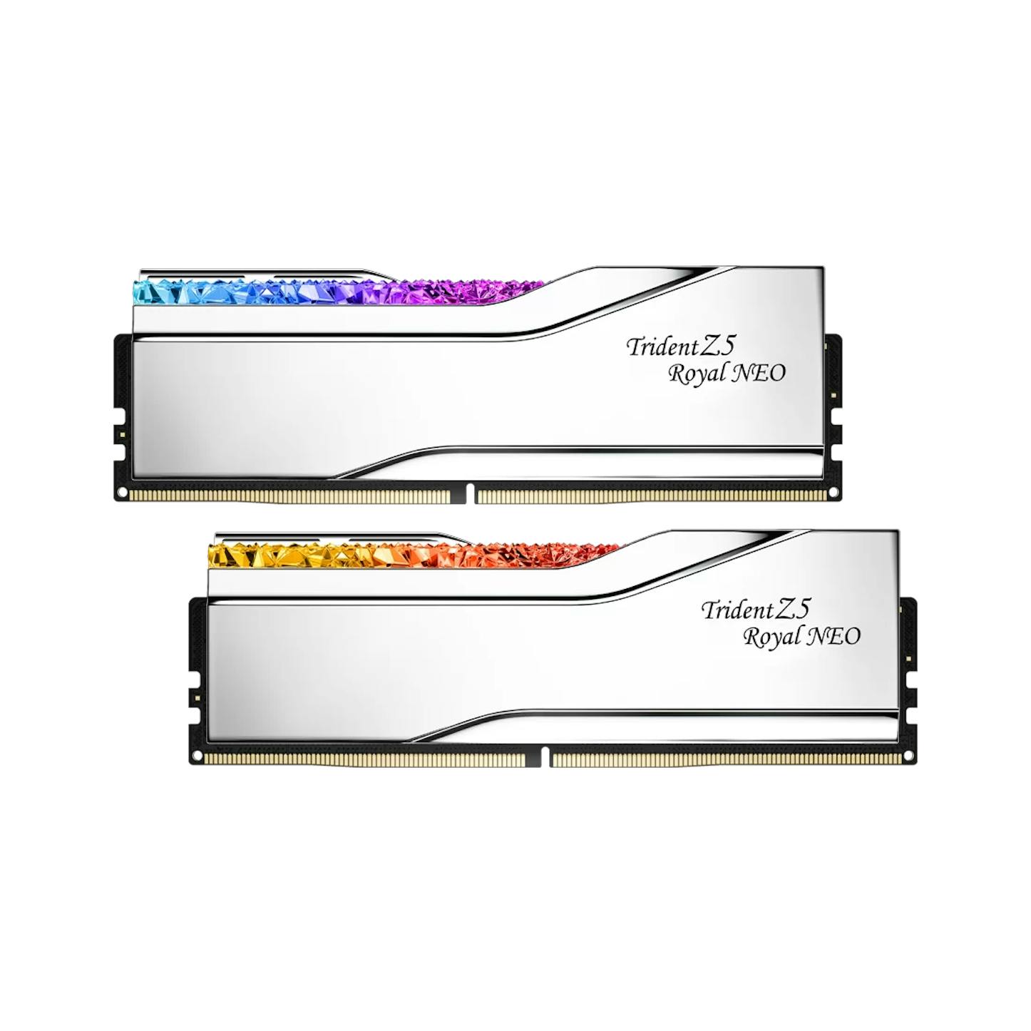 G.Skill Royal RGB EXPO 32GB (2x16GB) DDR5 PC5-48000C26 6000MHz Dual Channel Kit - Silver