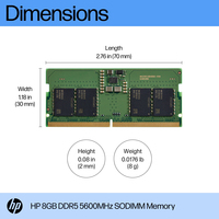HP 8GB DDR5 5600 SODIMM Memory