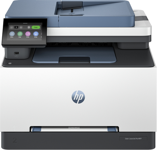 HP Color LaserJet Pro MFP 3302fdw, Color, Printer for Small medium business, Print, copy, scan, fax, Wireless; Print from phone or tablet; Automatic document feeder; Two-sided printing; Two-sided scanning; Scan to email; Scan to PDF; Fax; Front USB flash 