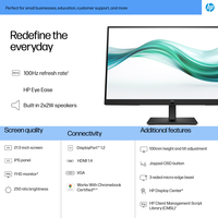HP Series 3 Pro 21.5 inch FHD Monitor - 322ph
