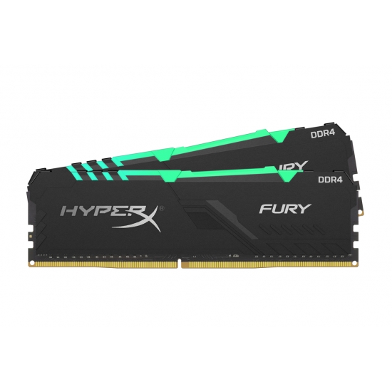 HyperX Fury RGB HX424C15FB3AK2/16 16GB (8GB x2) DDR4 2400MHz Non ECC Memory RAM DIMM